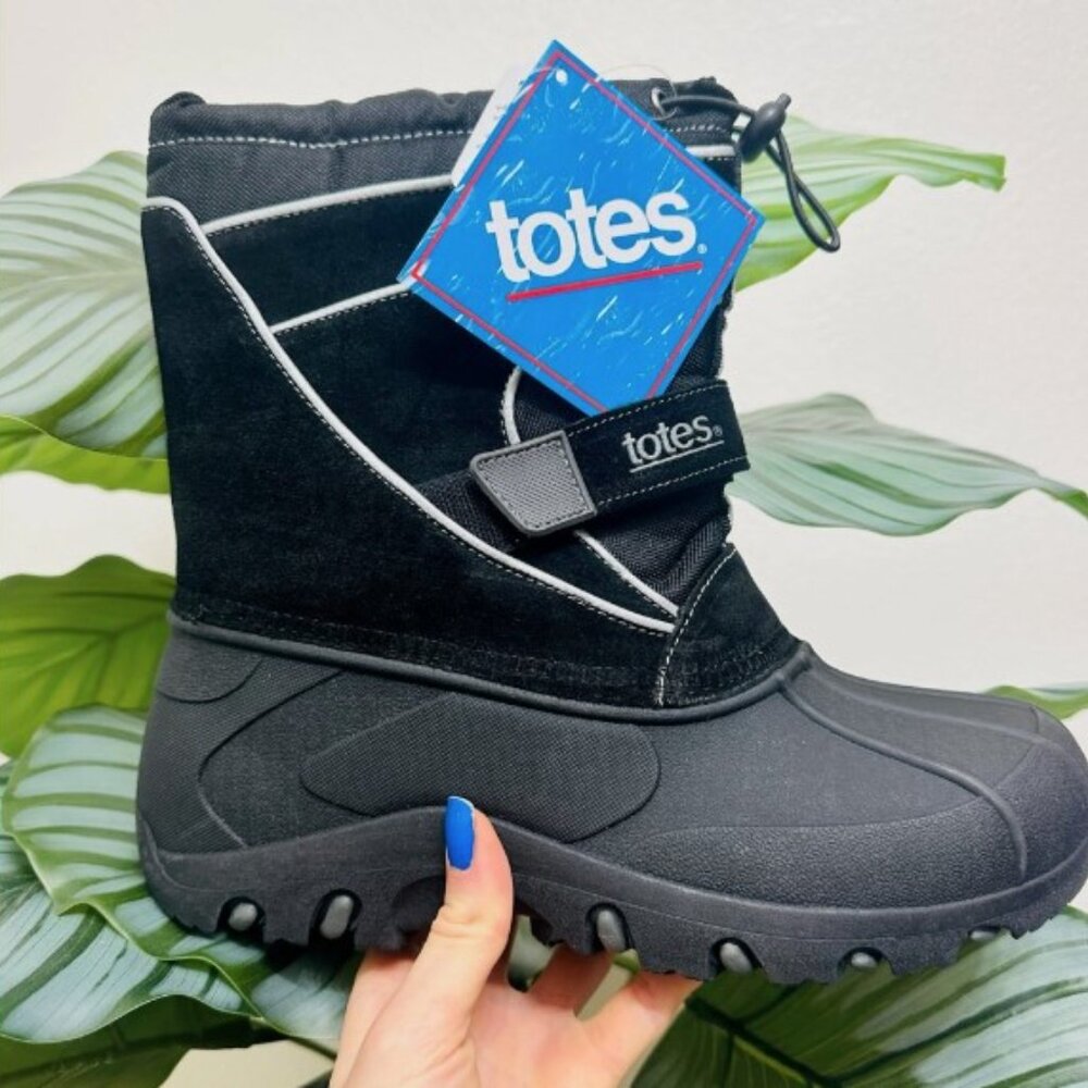 💎✨SALE✨💎 Totes TODD Black boots for kids! Brand new in box - Picture 1 of 7